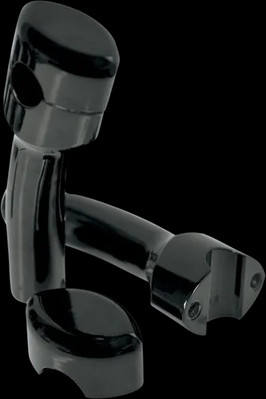 LA 5.5in Black Smooth Handlebar Riser w Pullback Yamaha V Star 650 98-16