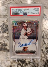 2023 Bowman Chrome - Prospect Autographs Samuel Basallo #CPA-SB Speckle...