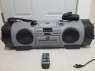 Vintage JVC RV-B90GY Boombox With Original OEM Remote, Case, Strap READ