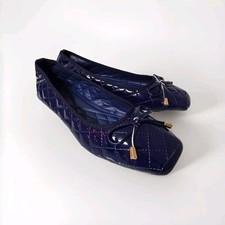 Women's Patent Leather Flats Square Toe Ballet Shoes Casual Slip On Dress Pumps