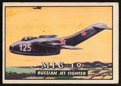 1952 Topps Wings Friend or Foe (R707-4) #120 MIG-19