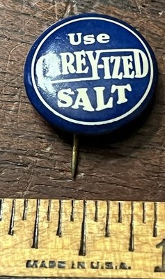 USE CAREY-IZED SALT, Pinback Button  5/8 in Dia