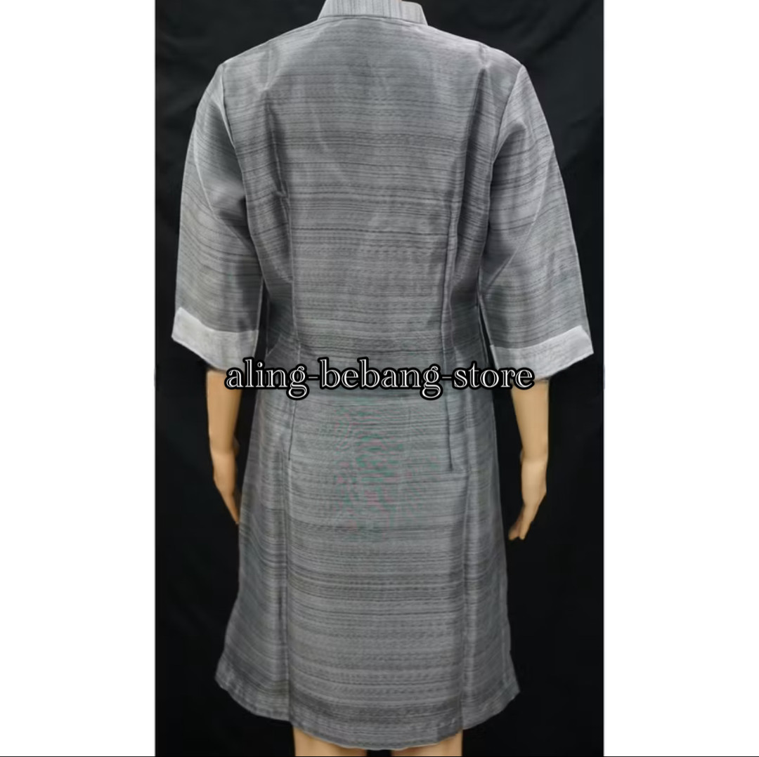 Filipiniana Ladies Barong High Quality (Gray) BUY 3 GET 1 FREE