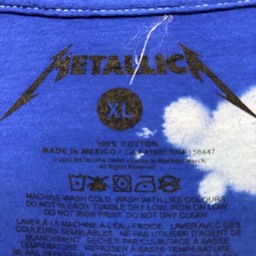 Metallica In Vertigo Heavy Metal Band Acid Wash T-Shirt Size Extra Large - Picture 4 of 4