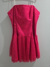 Star Box Dress Womens 2XL Pink Floral Lace Y2K Prom Party Wedding Sleeveless