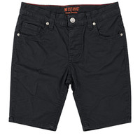 Mens Denim Shorts Stretch Slim Fit Rolled Hem Jeans Half Pants Casual