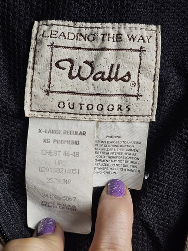 Vtg Walls Outdoors Realtree Camo Hooded Jacket Full Zip Thermal Lined Men XL - Picture 14 of 14