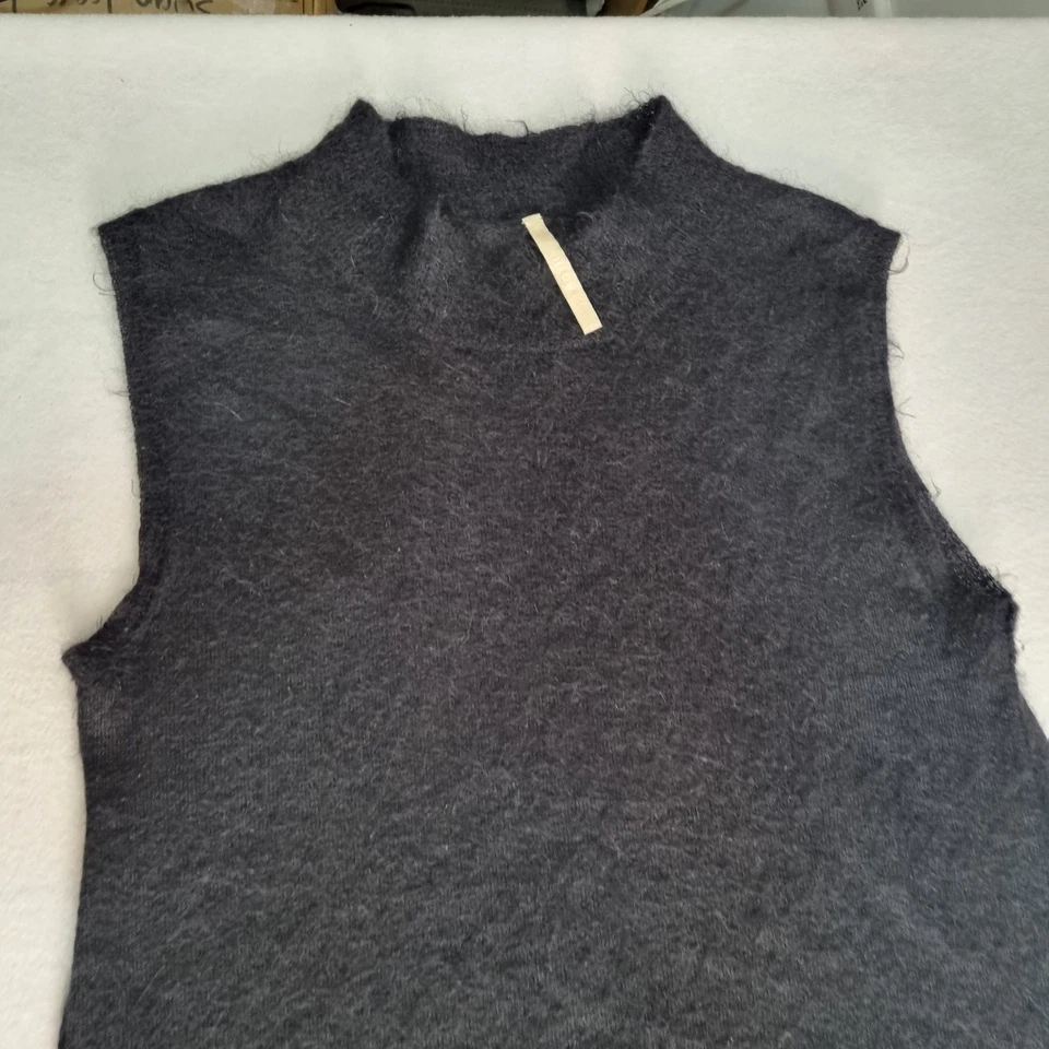 Top tejido sauce talla S mezcla asimétrica de lana mohair diseñador australiano usado en excelente estado Foto 2 de 4