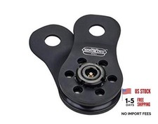 Winch Snatch Block 22000lbs10t Max Load Heavy Duty Rope Black