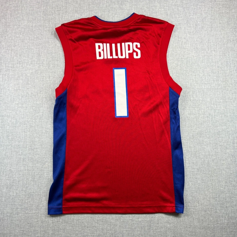 Vintage Y2K Reebok NBA Detroit Pistons Chauncey Billups #1 Jersey Mens Small Red - Image 2 of 4