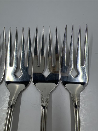 Juego de 5 Oneida MANSFIELD? Tenedores para ensaladas de acero inoxidable 6 1/4" WM Rogers Deluxe - Imagen 6 de 9
