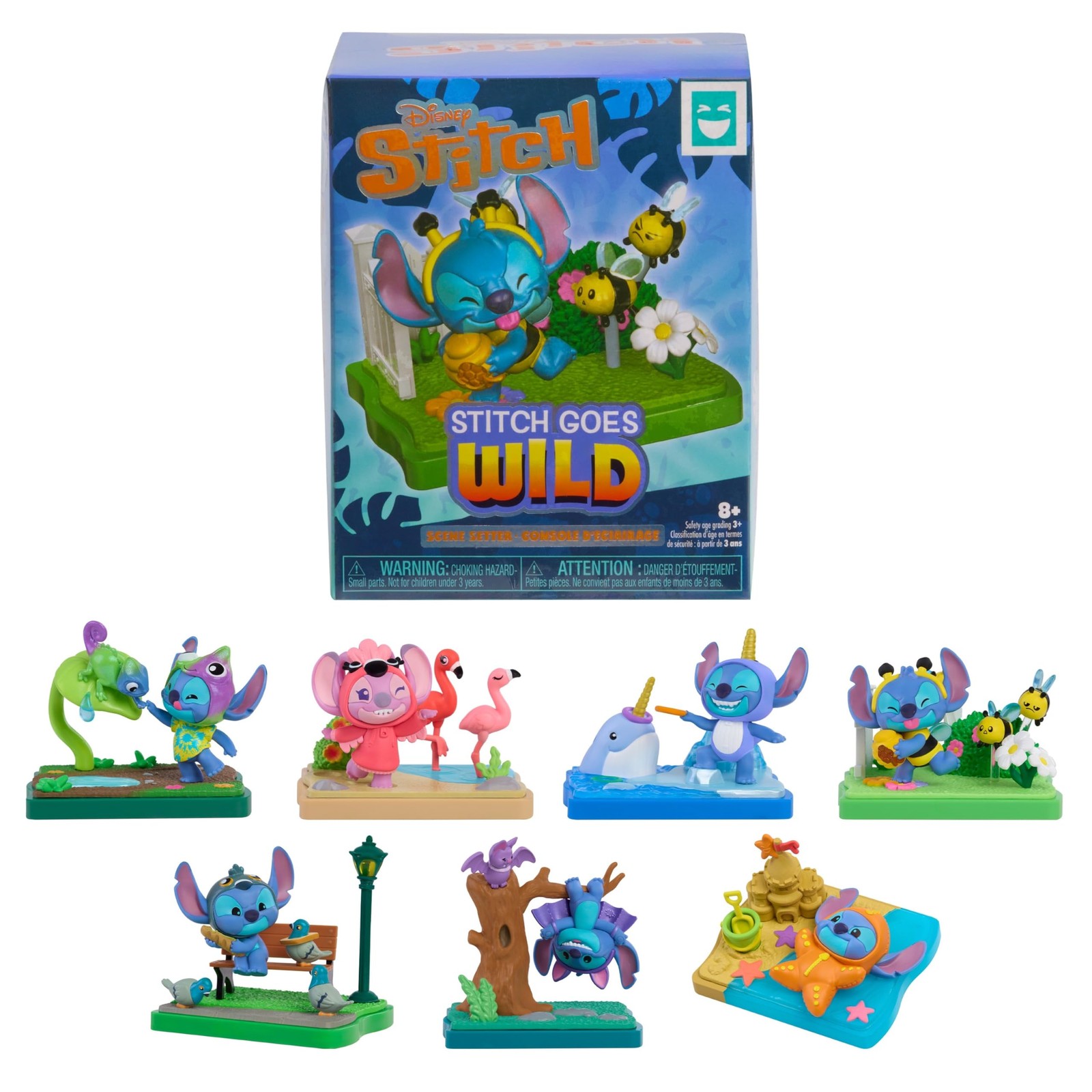 HAPPY HAUL Disney Stitch Goes Wild Scene Setters, Surprise Collectible Toy
