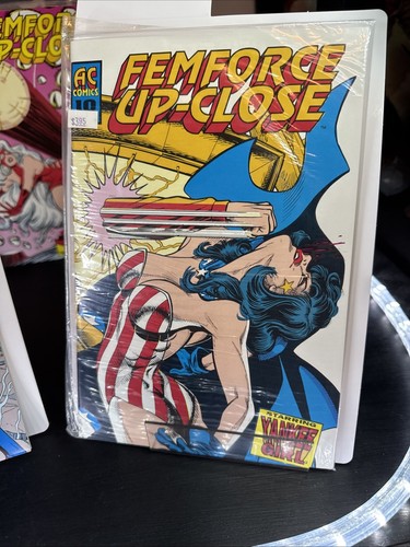 Femforce Up Close AC Comics Lot 5-11 1992 8 Issues Bumper Sticker Sealed Bags VG - Picture 10 of 11