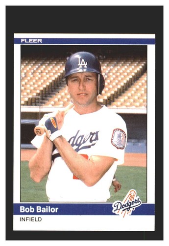 1984 Fleer Update #U-4 Bob Bailor Los Angeles Dodgers NM-MT