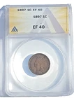 1897 Indian Head Cent Penny 1c Coin Graded ANACS EF40#7614403 Shipping $6.00 BR1