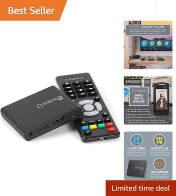 Compact 4K Digital Media Player with USB & MicroSD Compatibility - G3