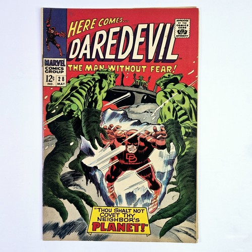 DAREDEVIL #28 - THE JESTER! GENE COLAN ART! SILVER AGE 1967 MARVEL COMICS  - Bild 1 von 2