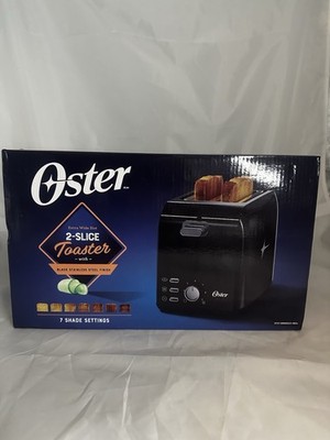 Oster  2-Slice Toaster with Extra Wide Slots, Black Stainless Steel