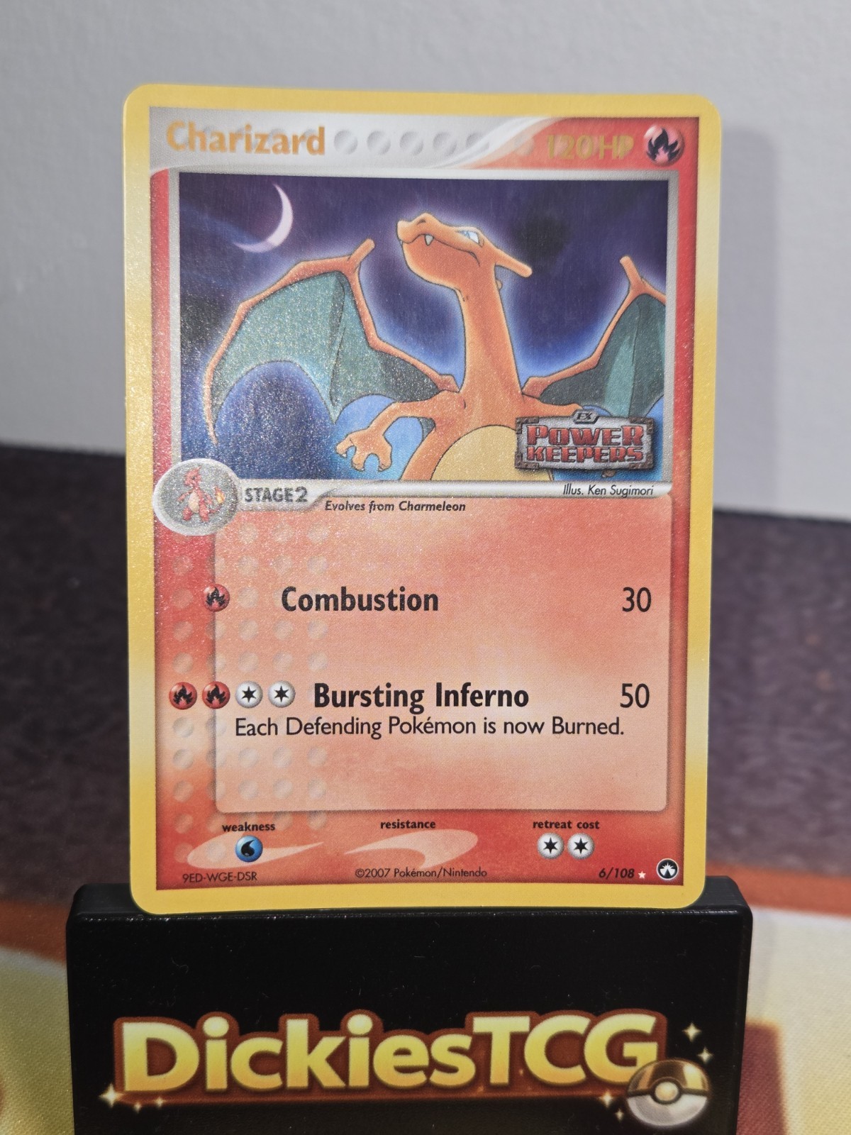 Pokémon TCG Charizard EX Power Keepers Stamped Holo Card 6/108 LP