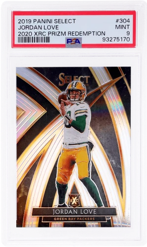 2019 Panini Select Jordan Love '20 Xrc Prizm Redemption #304B PSA 9