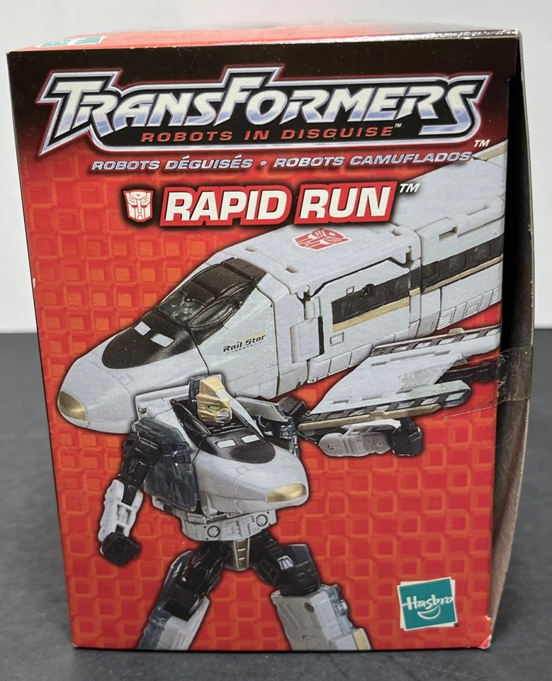 Transformers Robots In Disguise RID Rapid Run Train Hasbro 2001 Raro Sellado Nuevo en Paquete Foto 4 de 4