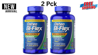 2 PACK Osteo Bi-Flex Joint Health, Triple Strength + Turmeric (220 Ct.)