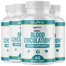 GLPro Capsules Blood Health Support Dietary Supplement - 4 Bottles