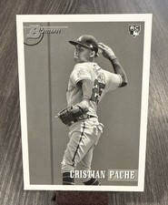 2021 Bowman Heritage Black & White Cristian Pache RC Atlanta Braves #13