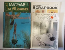 Macrame Books Lot of 7 Purse Fashions Scrapbook for all Seasons
