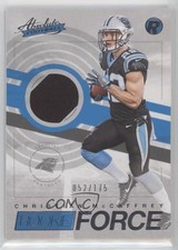 2017 Panini Absolute Rookie Force Materials 52/175 Christian McCaffrey #10 0a6