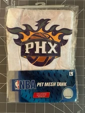 NBA Pets First Dog Mesh Tank Top Phoenix Suns White Mesh Jersey Size Large NEW