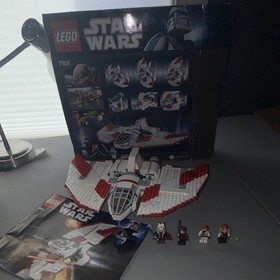 LEGO Star Wars 7931 Clone Wars Jedi T-6 Shuttle 100% Complete Box Instructions