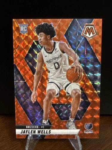 2024-25 Panini Mosaic - Jaylen Wells #240 Orange Mosaic Prizm /249 (RC)