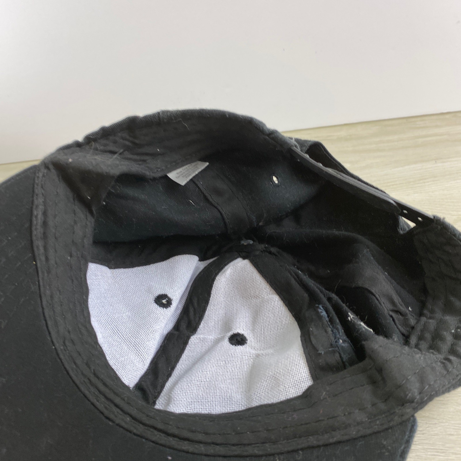 Plain Black Hat Solid Black Adjustable Adult Size… - image 10