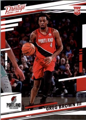 2021-22 Panini Chronicles Red #73 Greg Brown III Prestige /149 - BSK