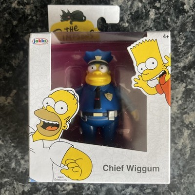 Die Simpsons Figur Chief Wiggum Polizist Actionfigur Neu in OVP