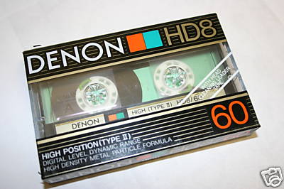 Denon HD8-60 Metal Particle Formula Cassette Tape  Made In Japan 