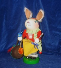 Steinbach: Adorable "Picnic Bunny Rabbit" 10" Tall w/Foil Tag Estate