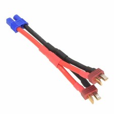 Parallel Wire EC3 1 Female to 2 Male Deans Nylon T Plug 12AWG 5CM 5CM Y Cable