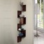5 Tier Large Corner Wall Mount Shelf Zig Zag DVD CD Storage Home ...