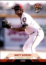 2022 Altoona Curve Update Choice 51 Matt Gorski Fishers Indiana IN Baseball Card