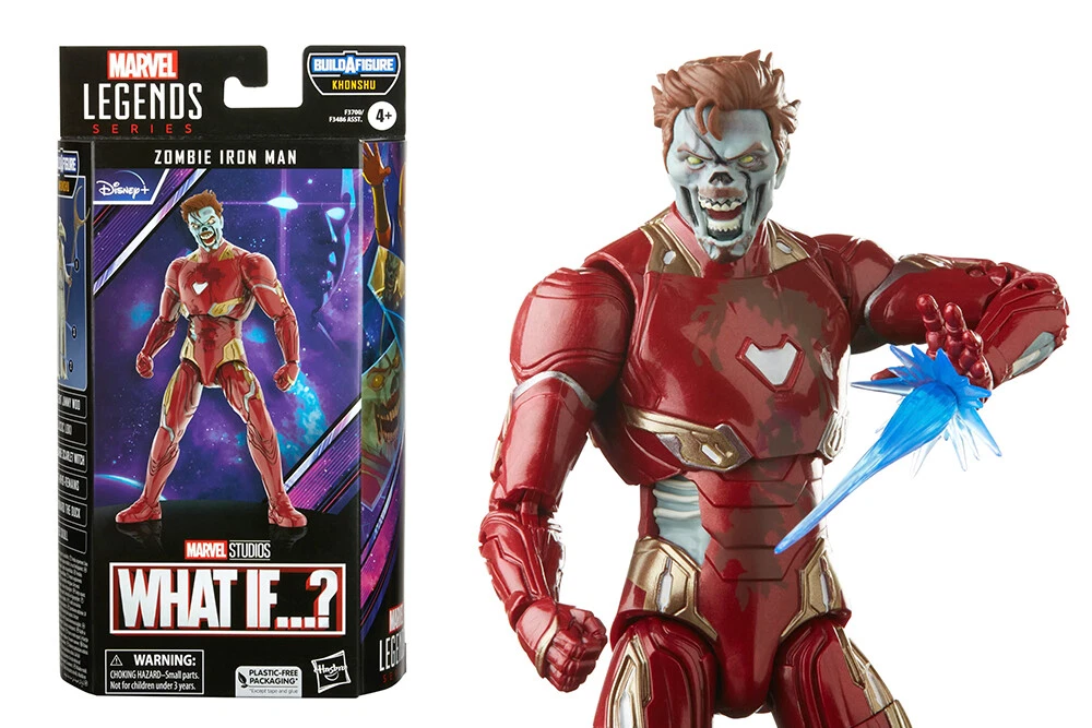 What If? Khonshu Disney + Zombi Iron Man Marvel Legends Figura de Acción Hasbro