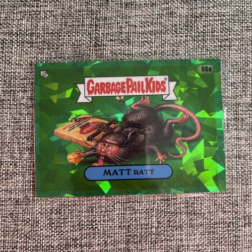 2020 GARBAGE PAIL KIDS SAPPHIRE 1 #66A MATT RATT Green 49/50