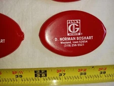 vtg. funks QUIKOIN OVAL SQUEEZE COIN HOLDER CHANGE PURSE Advertising, 1970's.