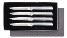 Rada S4s Serrated Steak Knife box set 4pc USA made NEW L/R use+ 2 Free Recipes