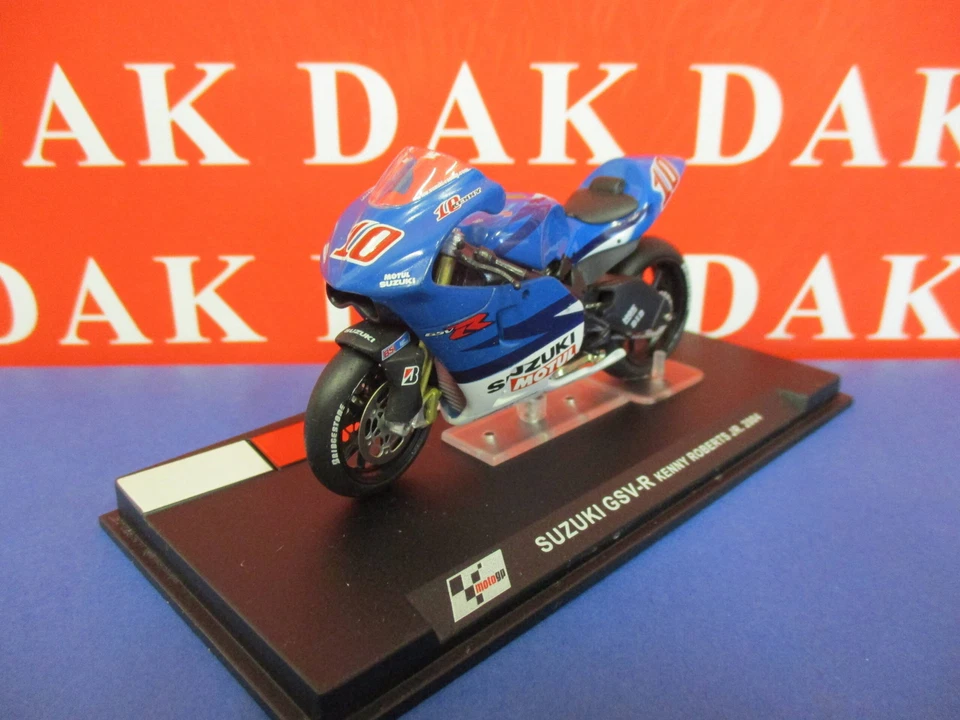 Die cast 1/24 Modellino Moto GP Suzuki GSV-R Kenny Roberts Junior 2004 - Immagine 2 di 4