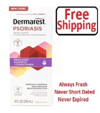 Dermarest Psoriasis Medicated Shampoo Plus Conditioner - 8 oz NEW PACKAGING!