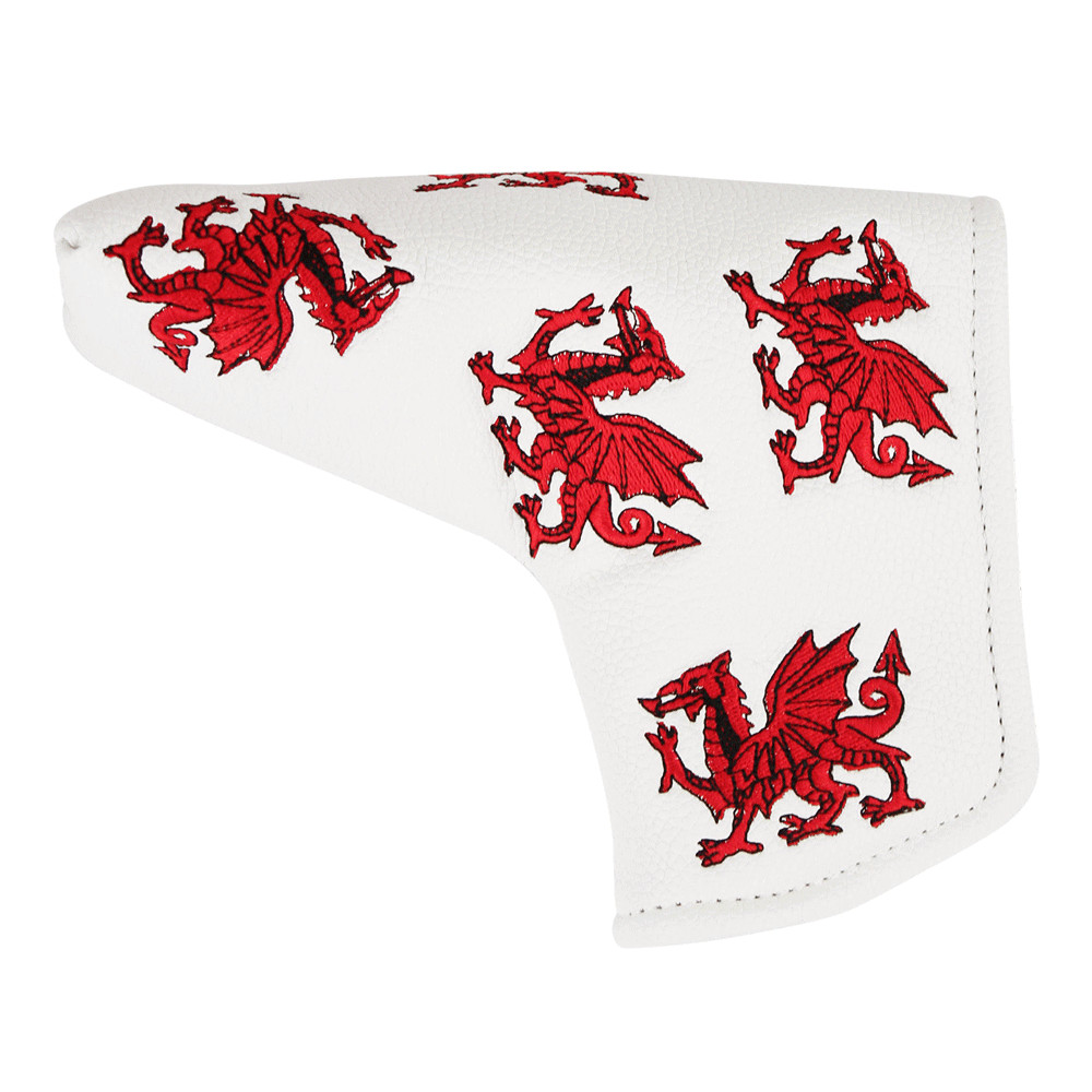 WALES GOLF PUTTER HEADCOVER - FITS SCOTTY CAMERON, PING & ODYSSEY