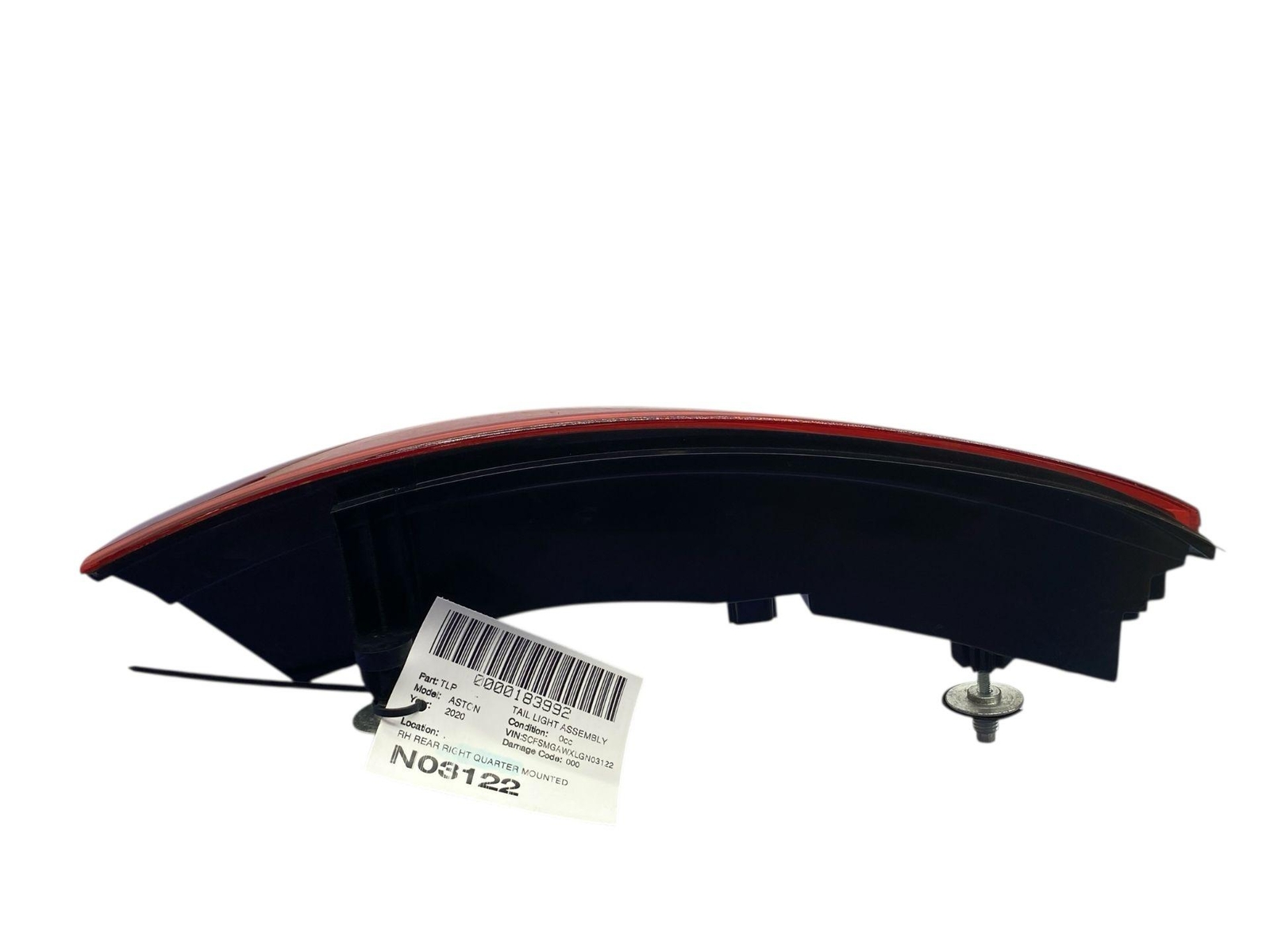 2019-2023 ASTON MARTIN VANTAGE REAR RIGHT QUARTER MOUNTED TAIL LIGHT ASSEMBLY