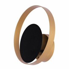 Image of Flat Wall Light Black Gold Metal Body with G9 Fitting